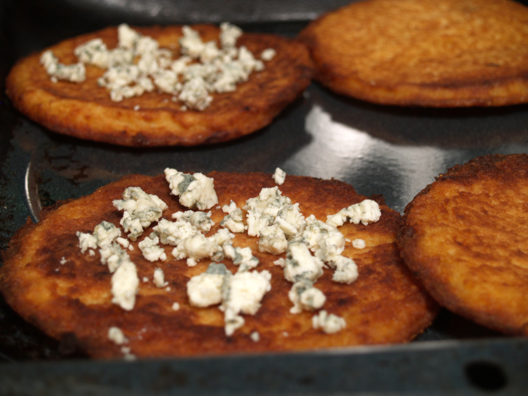 Potato Pancakes Grilled Cheese