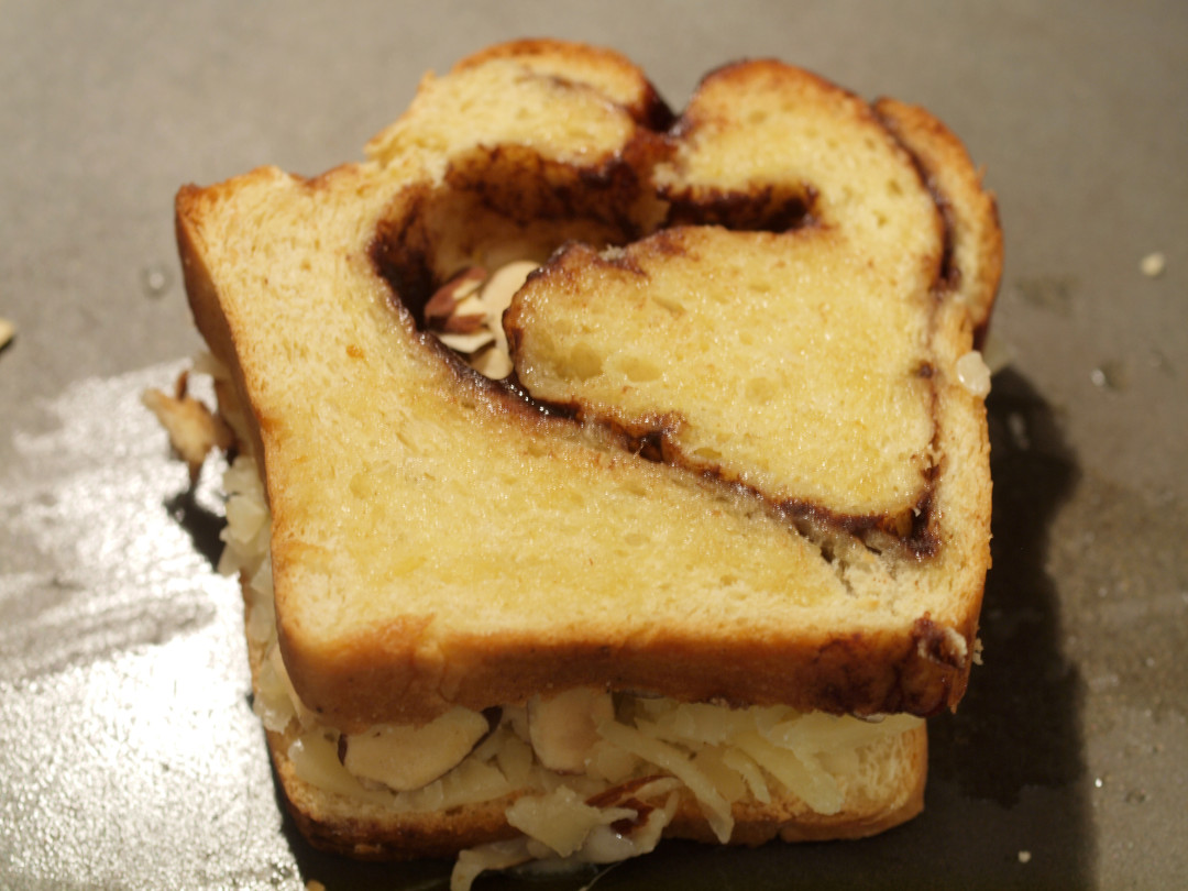 Cinnamon Bread Grilled Cheese