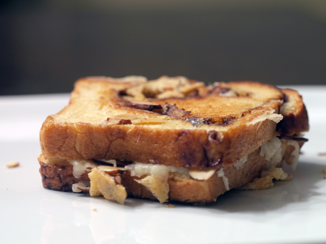 Cinnamon Bread Grilled Cheese